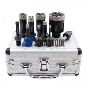 6-51mm Dry Use 10pcs/Set Vacuum Brazed Diamond Hole saw Porcelain Tile Ceramic Marble Diamond Core Drilling Bit Set