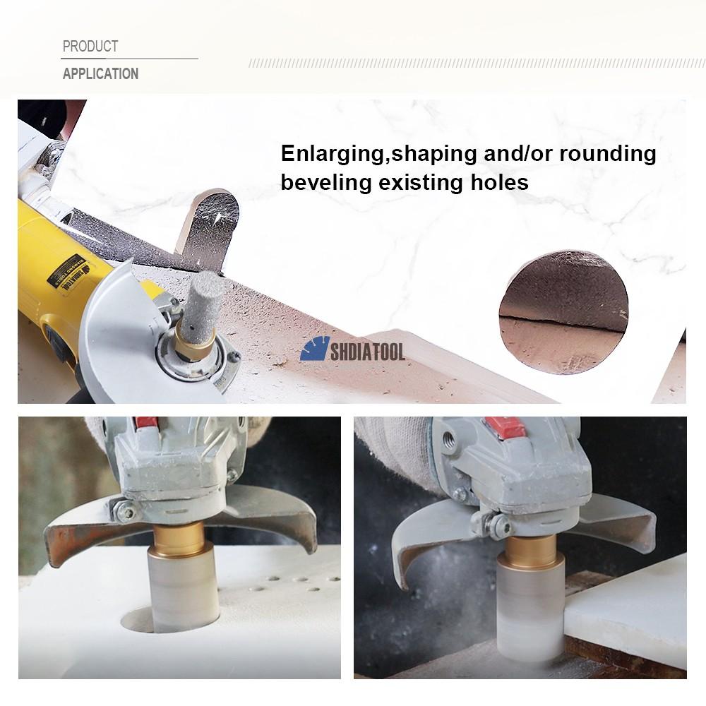 Vacuum Brazed Drill Bit Diamond Finger Bits for Both Drilling and Milling