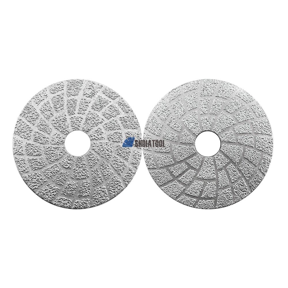 4 Inch Vacuum Brazed Diamond Grinding Disc Grit 30/50