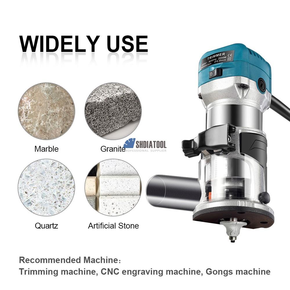 Vacuum Brazed diamond router bits 