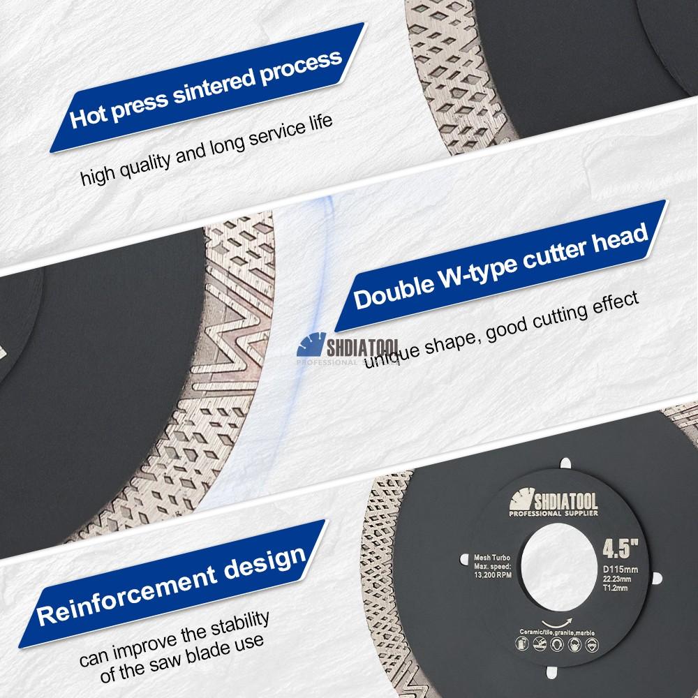 Cuttools Super Thin Diamond Cutting Disc – 115mm / 4.5 Inch, X Mesh Turbo, For Tile & Porcelain