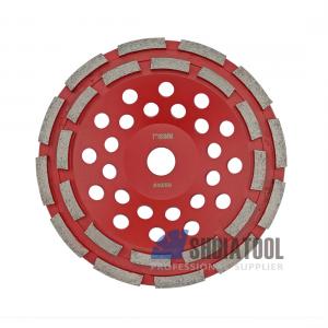 Welded Diamond Double Row Cup Wheel for concrete