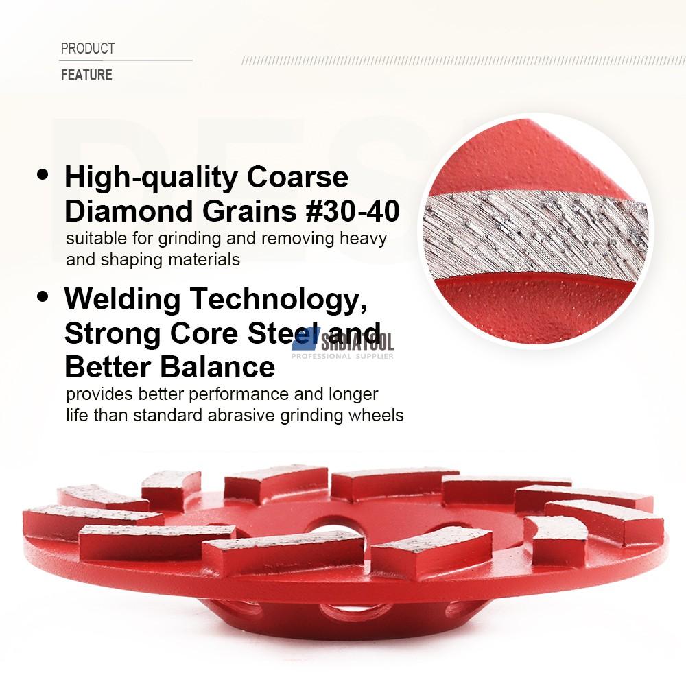 Dia 4-7 inch Welded Diamond Turbo Row Cup Grinding Wheel Concrete Floor Grinding Disc Abrasive Disc Cutting Off Wheel