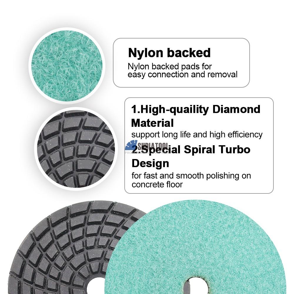 4 Inch/100mm Wet Diamond Polishing Pads Resin Bond Sanding Discs Abrasive tools For Concrete