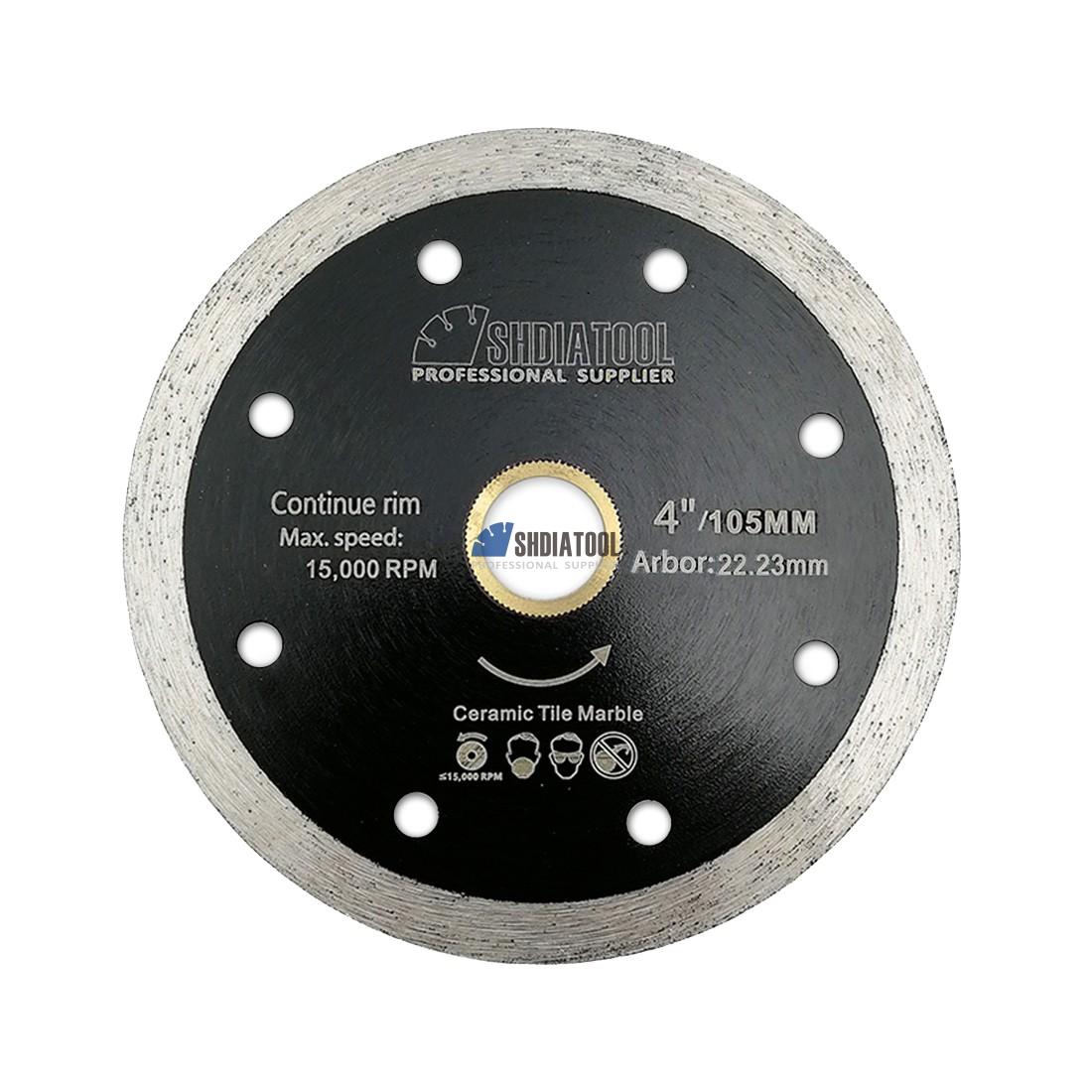 4inch/4.5inch Diamond Continous Rim Wet Use Segmented Coated Saw Blade Cutting Disc Disk Cutting Blade for Angle Grinder