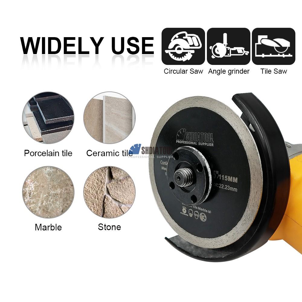 4inch/4.5inch Diamond Continous Rim Wet Use Segmented Coated Saw Blade Cutting Disc Disk Cutting Blade for Angle Grinder