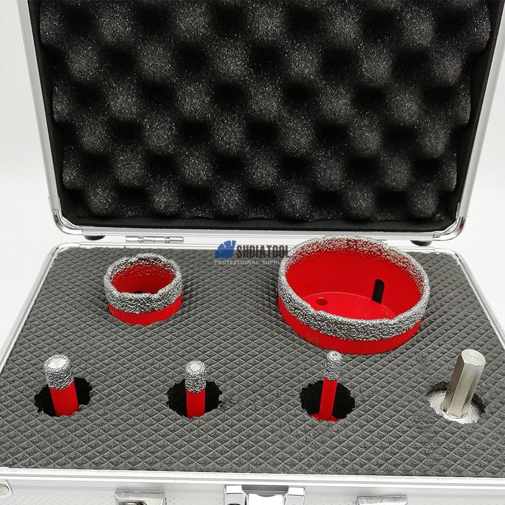 6 8 10 35 68mm diamond tile hole saw set hole cutter diamond core bit set diamond drill set for tile marble granite