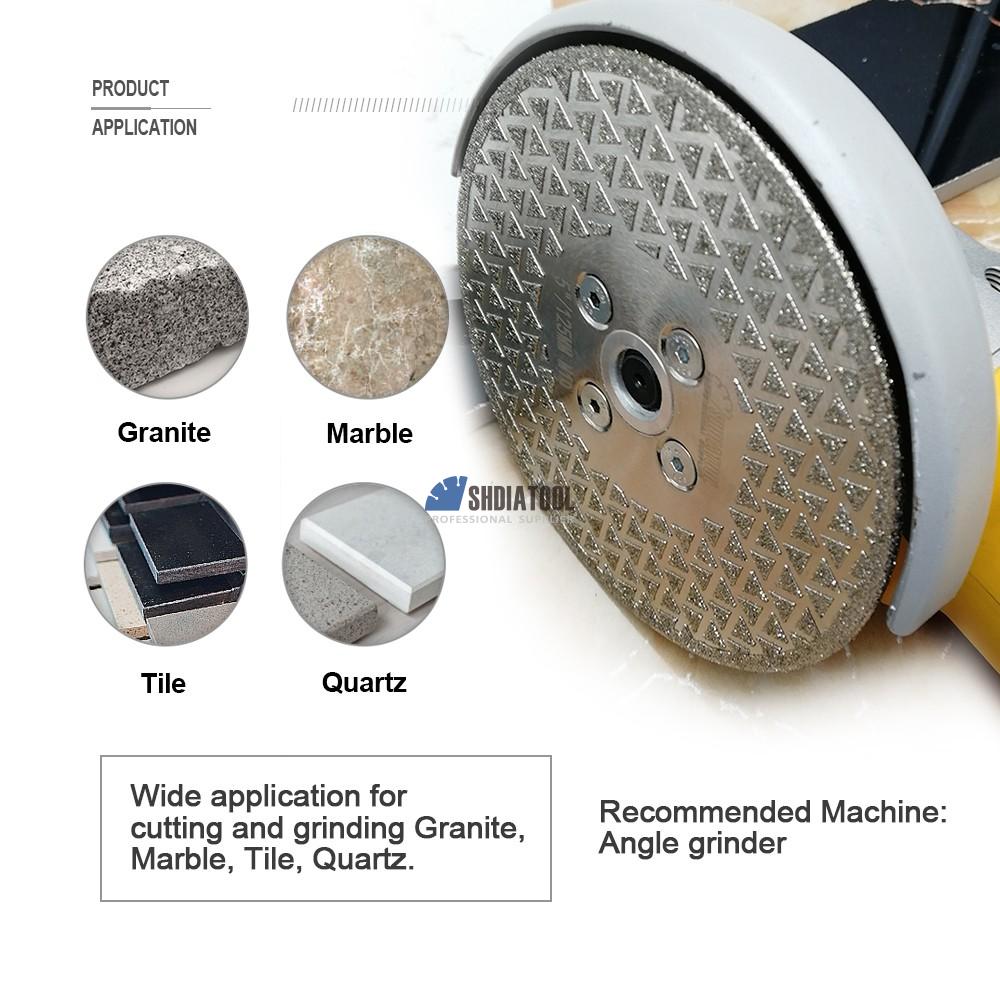 105 -230mm Double Side Coated Diamond Electroplated Saw Blade for Granite Marble Ceramic Tile Cutting Grinding Disc